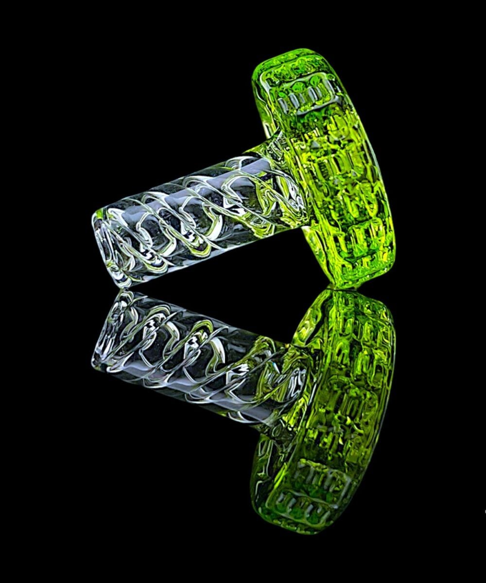 Alternative view of NIB GLASS: COLOR ACCENTED BOLT (#1-20) 3DXL PEAK PRO JOYSTICK SPINNER CAP