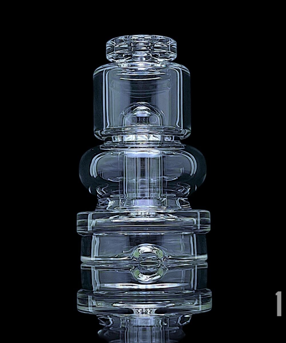 Alternative view of SPIDER GLASS: CLEAR PUFFCO PEAK ATTACHMENT