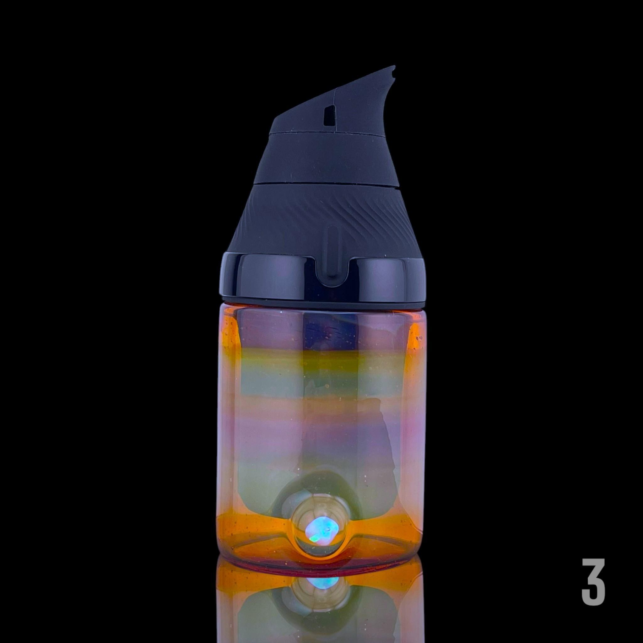 ORGANIK GLASS: ENCASED OPAL CUP PUFFCO PROXY CORE GLASS ATTACHMENT