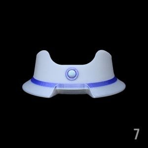 #7 - WHITE X PURPLE WITH 6MM WHITE OPAL