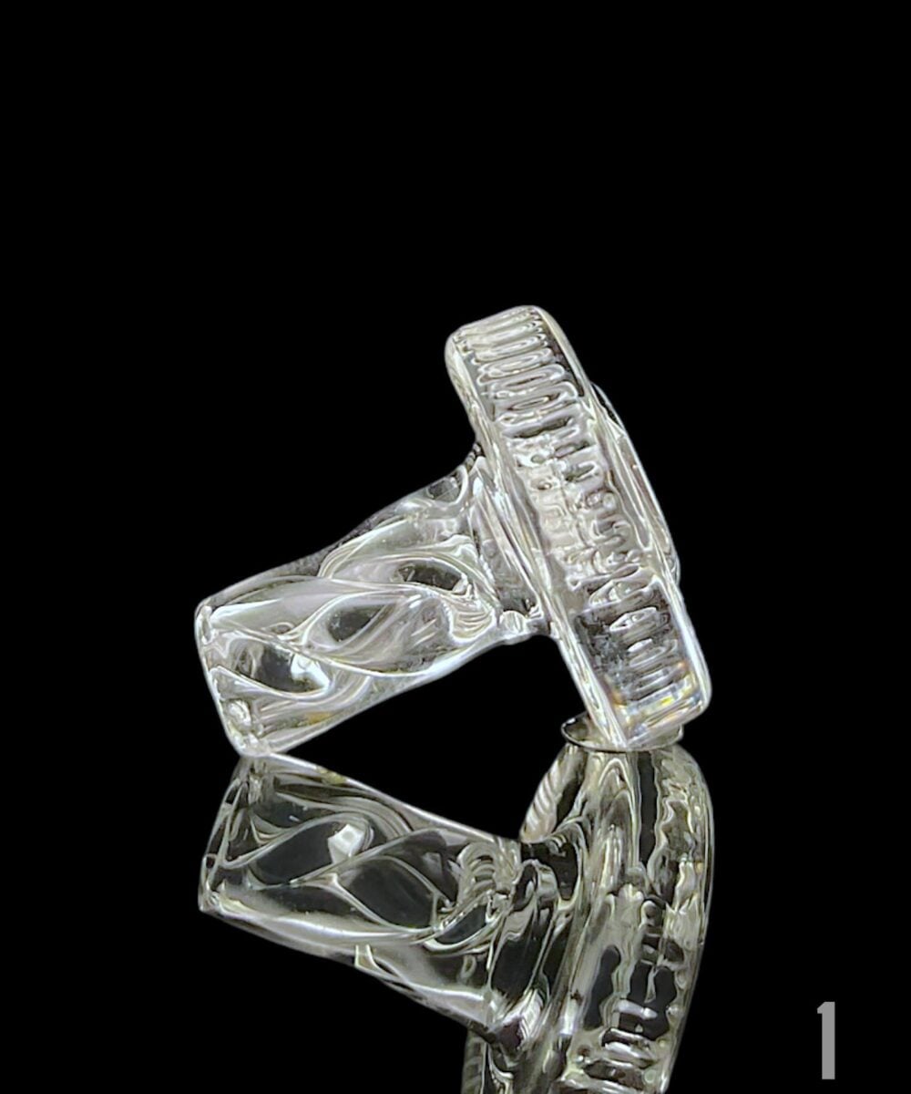 Alternative view of NIB GLASS: CLEAR BOLT 3DXL PEAK PRO JOYSTICK SPINNER CAP