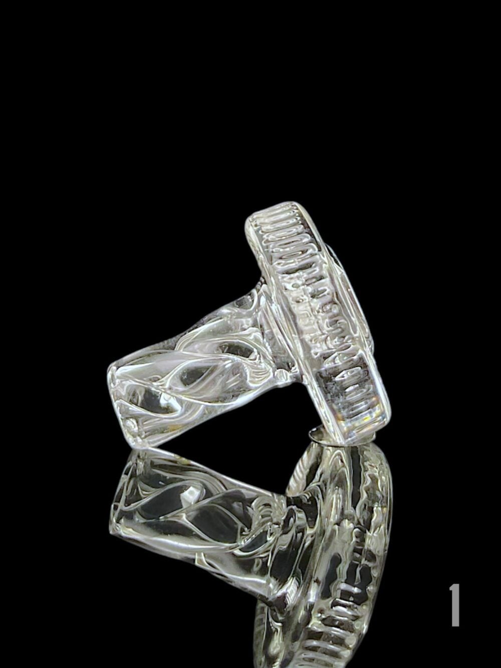 NIB GLASS: CLEAR BOLT 3DXL PEAK PRO JOYSTICK SPINNER CAP - Image 2
