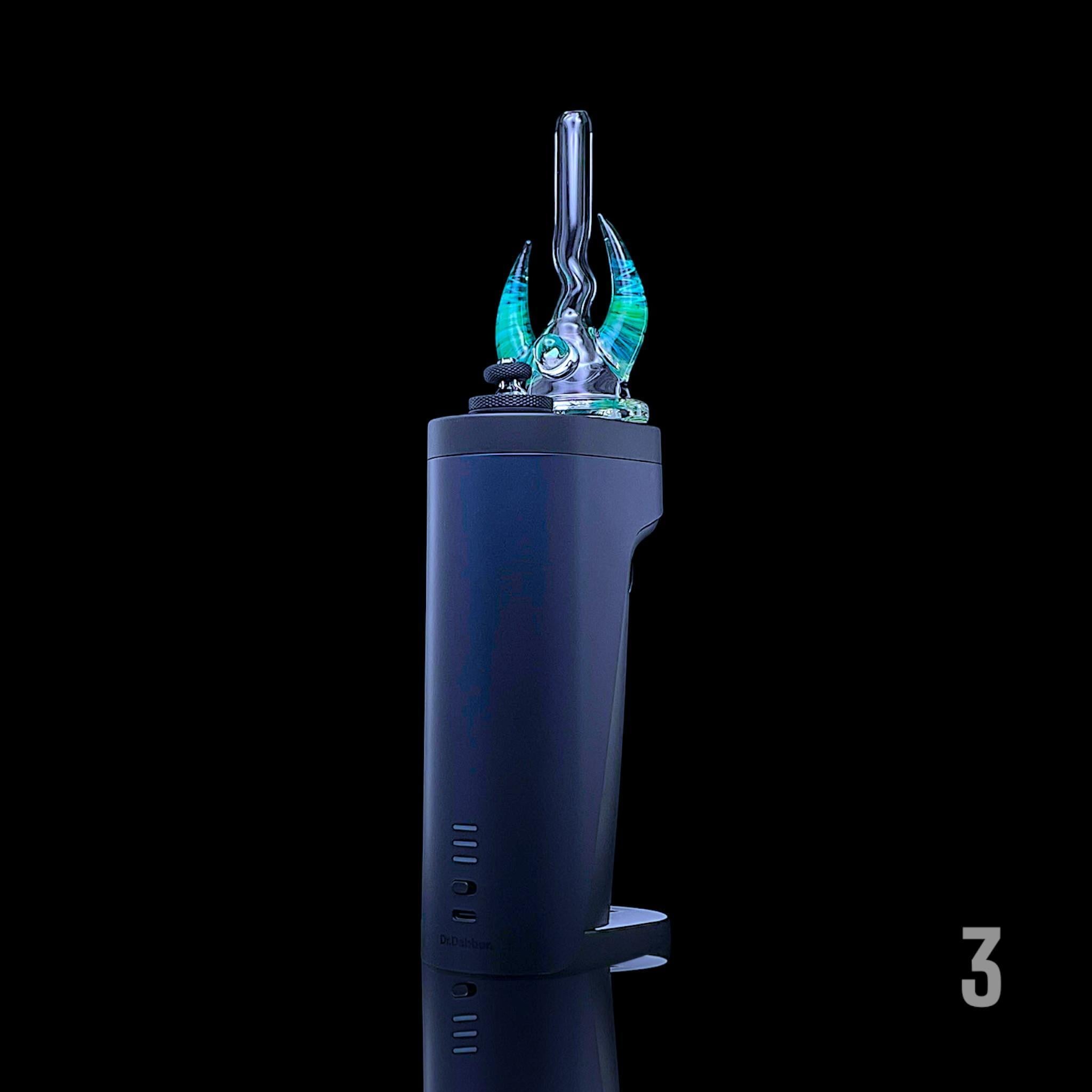 MAGIZLE GLASS: ACCENTED HORN DR DABBER SWITCH 2 GLASS ATTACHMENT - Image 8
