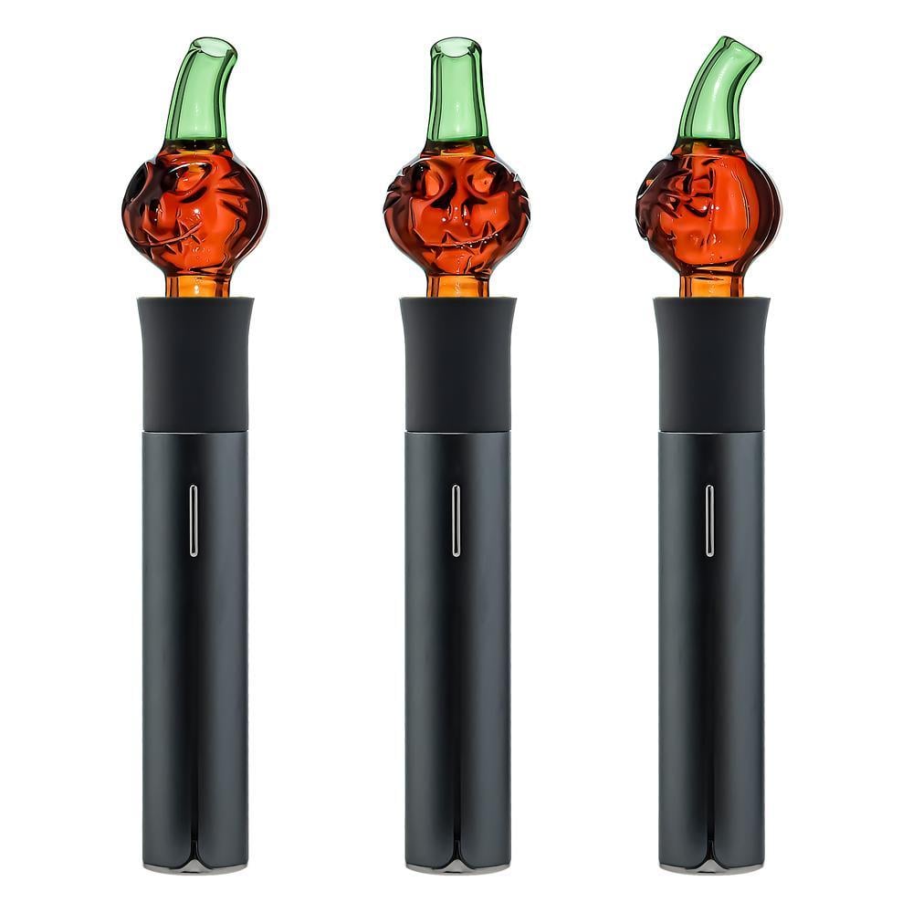 IRIDESCENT GLASS: PUMPKIN JACK PUFFCO PIVOT MOUTHPIECE