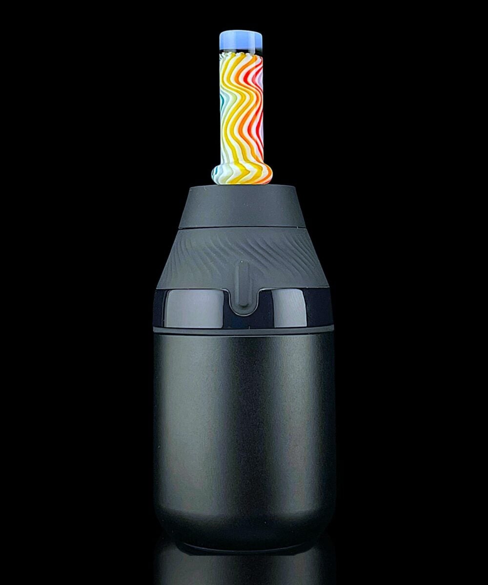Alternative view of IRIDESCENT GLASS: STRIPE PUFFCO PROXY CORE MOUTHPIECE
