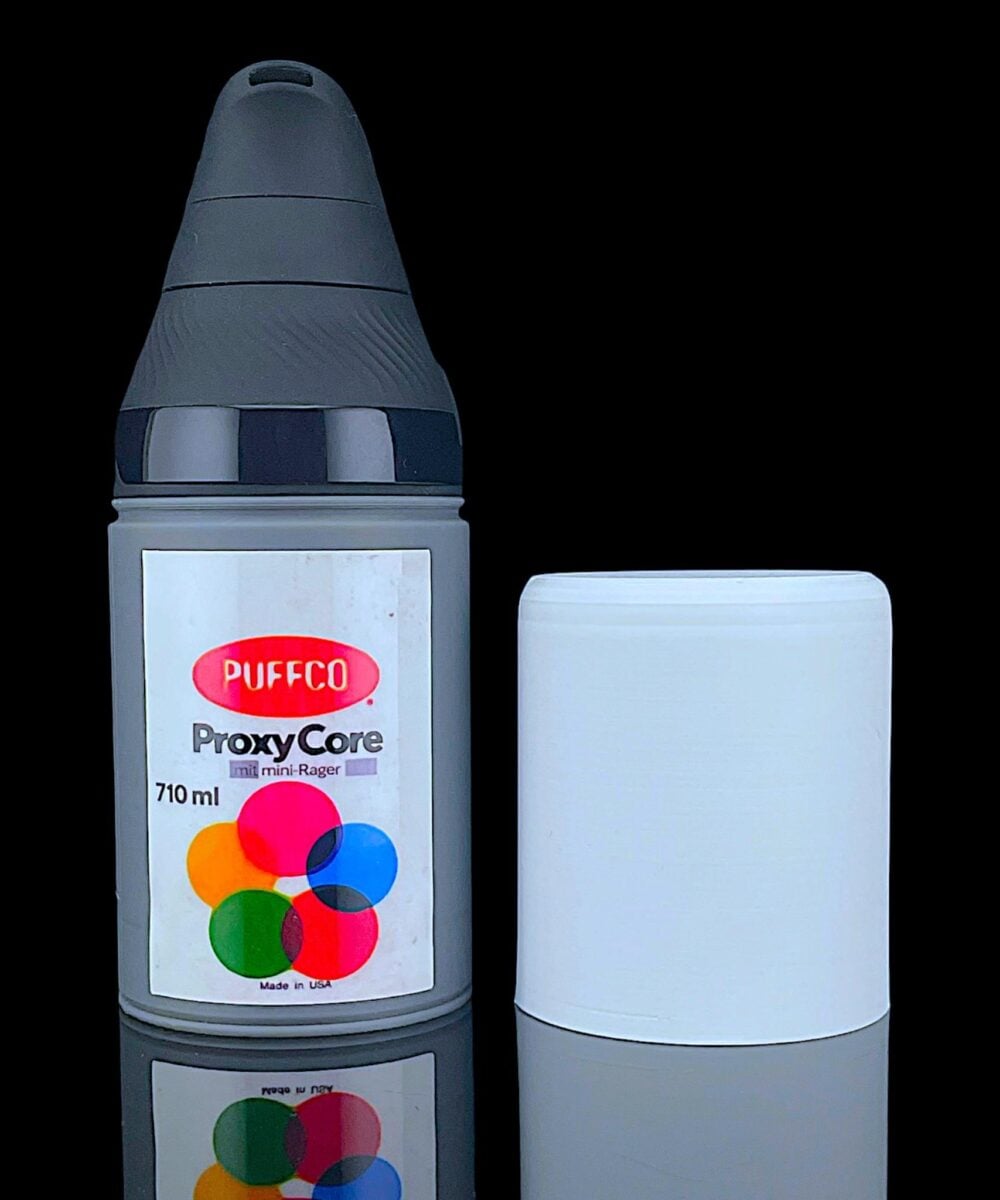 HEADSTASH MENACE: SPRAY CAN 3D PRINTED PUFFCO PROXY CORE ATTACHMENT - #4 - WHITE SPRAY CAN