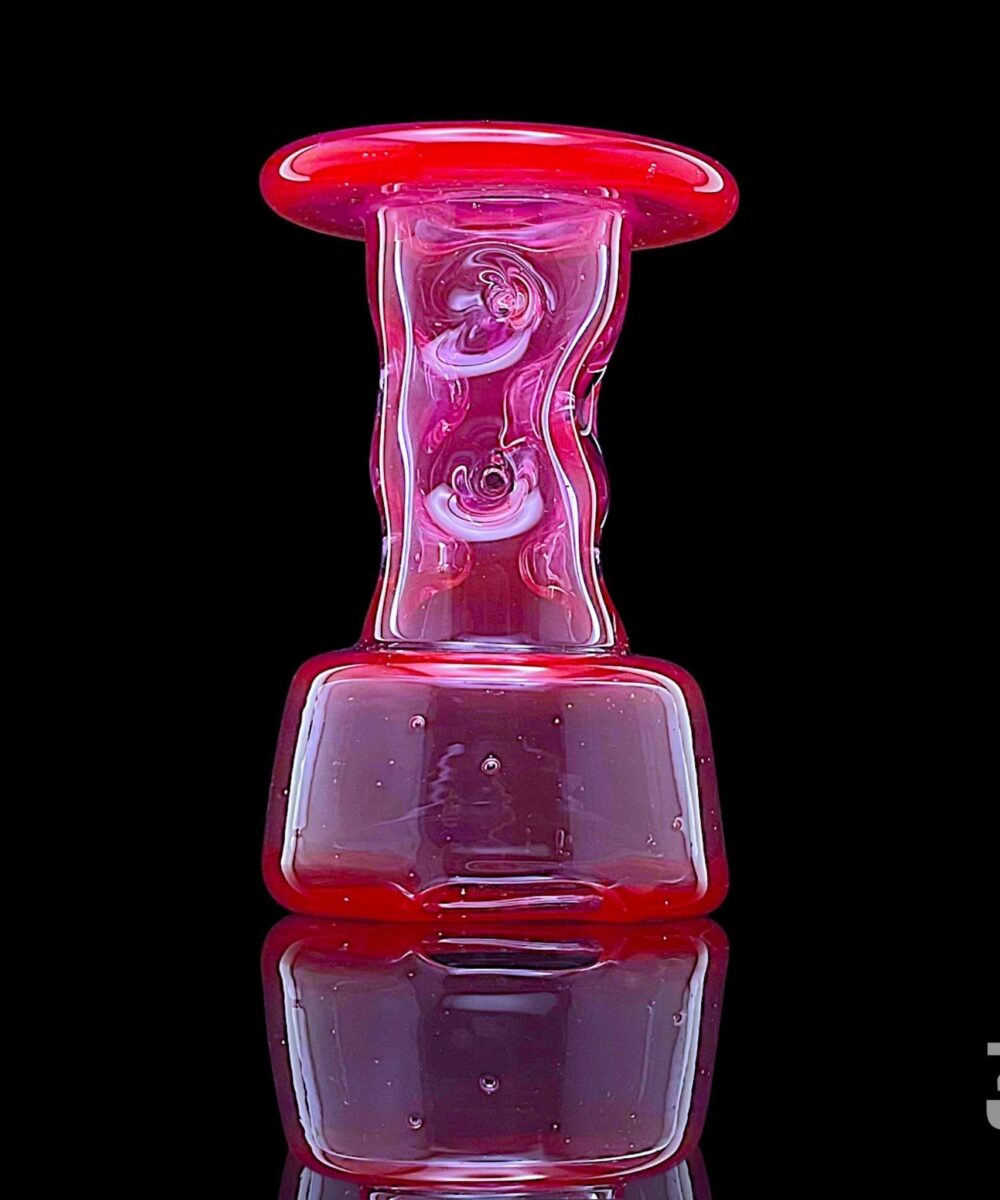 DURIN GLASS: US COLORED TOWER PUFFCO PEAK GLASS ATTACHMENT - #3 - POPPY SEED