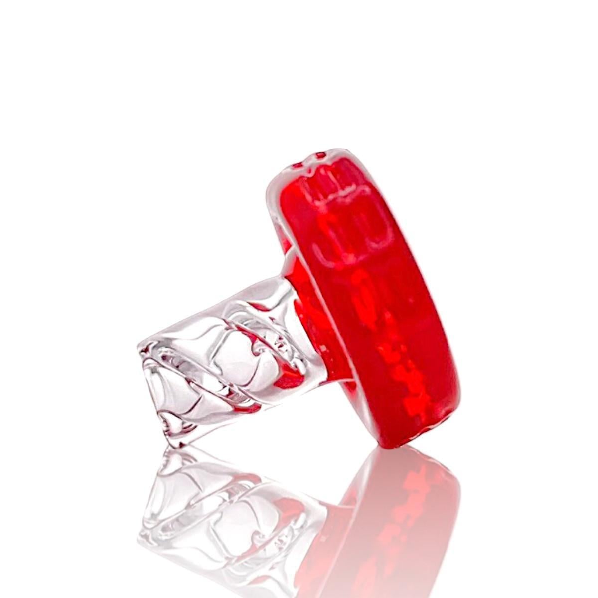 NIB GLASS: COLOR ACCENTED BOLT NEW PEAK/NEW PROXY JOYSTICK CAP (#21-34)