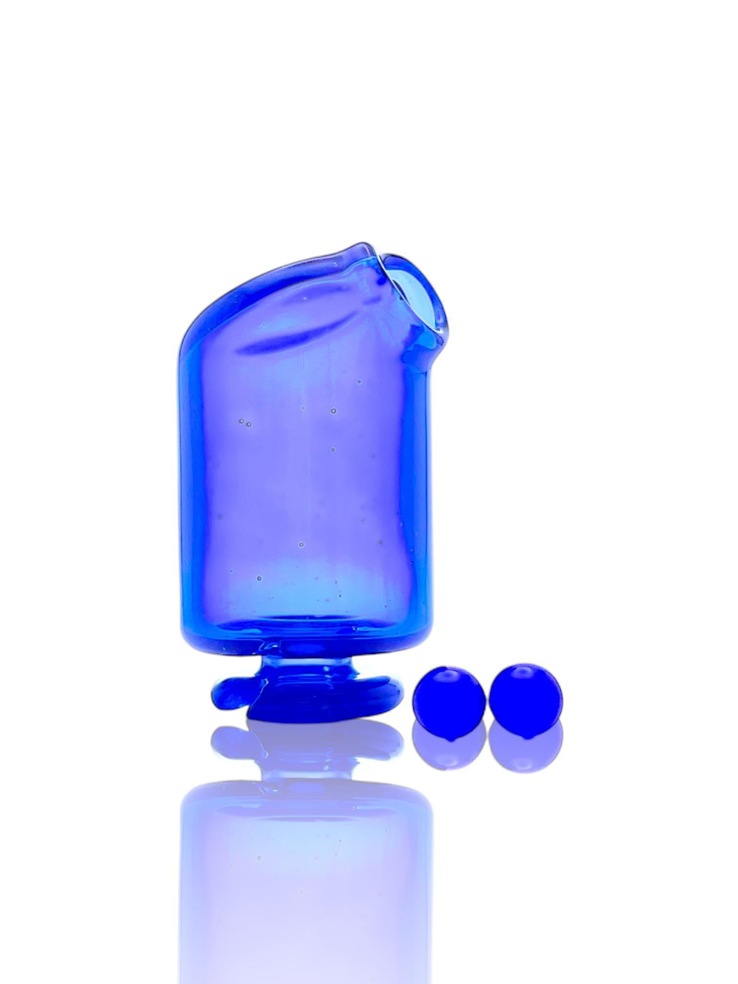 KIZMIT GLASS: FULL COLOR PIVOT MOUTHPIECE & MATCHING PEARL SET