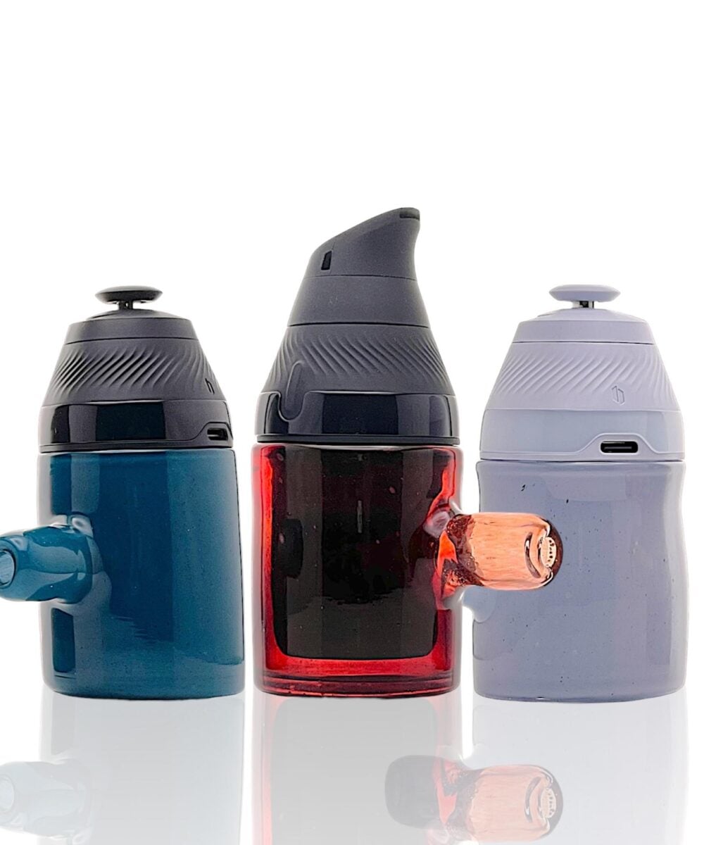 GLASS ART BY SHAGGY: FULL COLOR STUBBIE DUAL USE PUFFCO PROXY CORE MOUTHPIECE