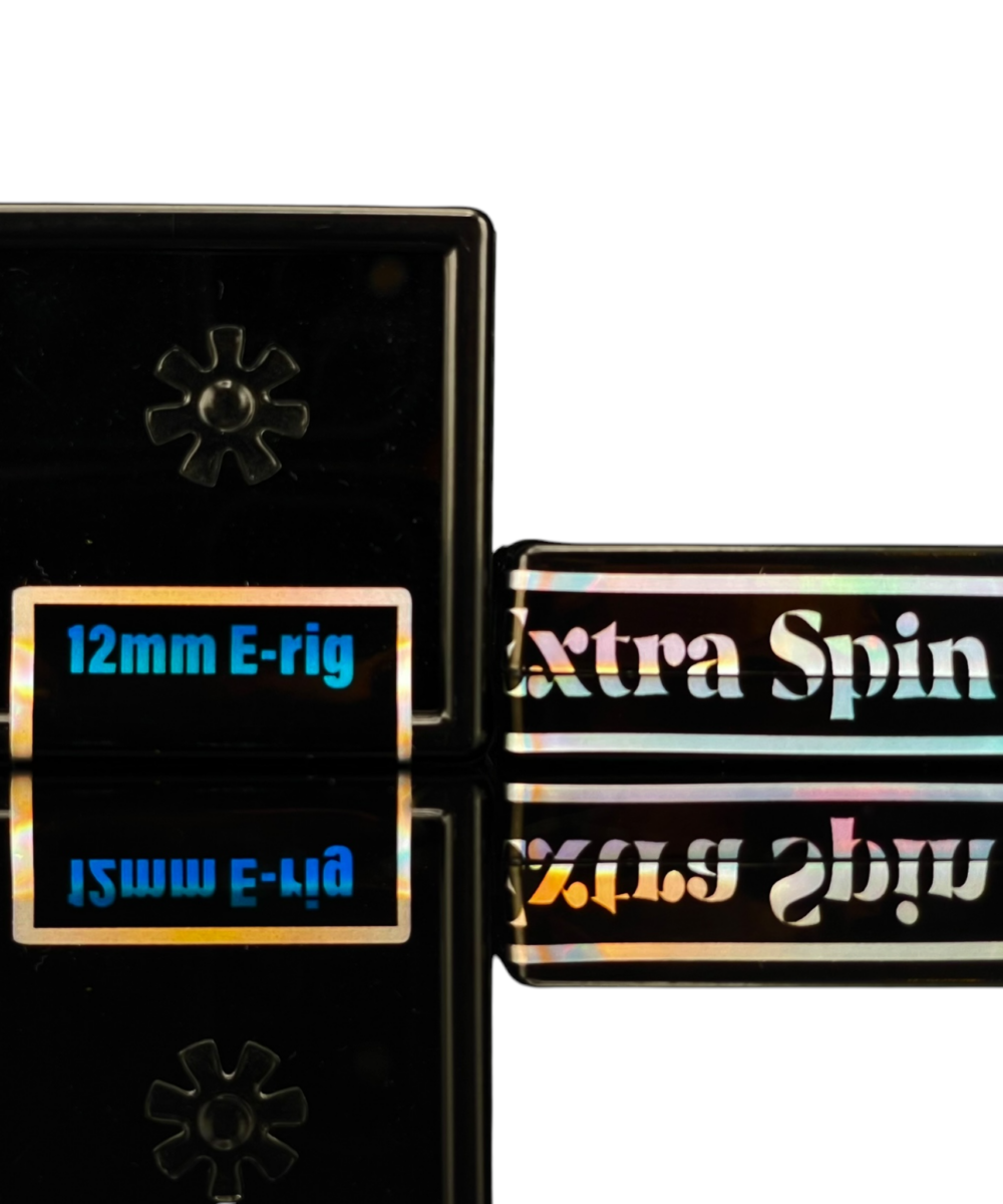 Alternative view of BLACK MARKET GLASS: 12MM (ES) EXTRA SPIN QUARTZ FLAKE FOR PUFFCO PEAK