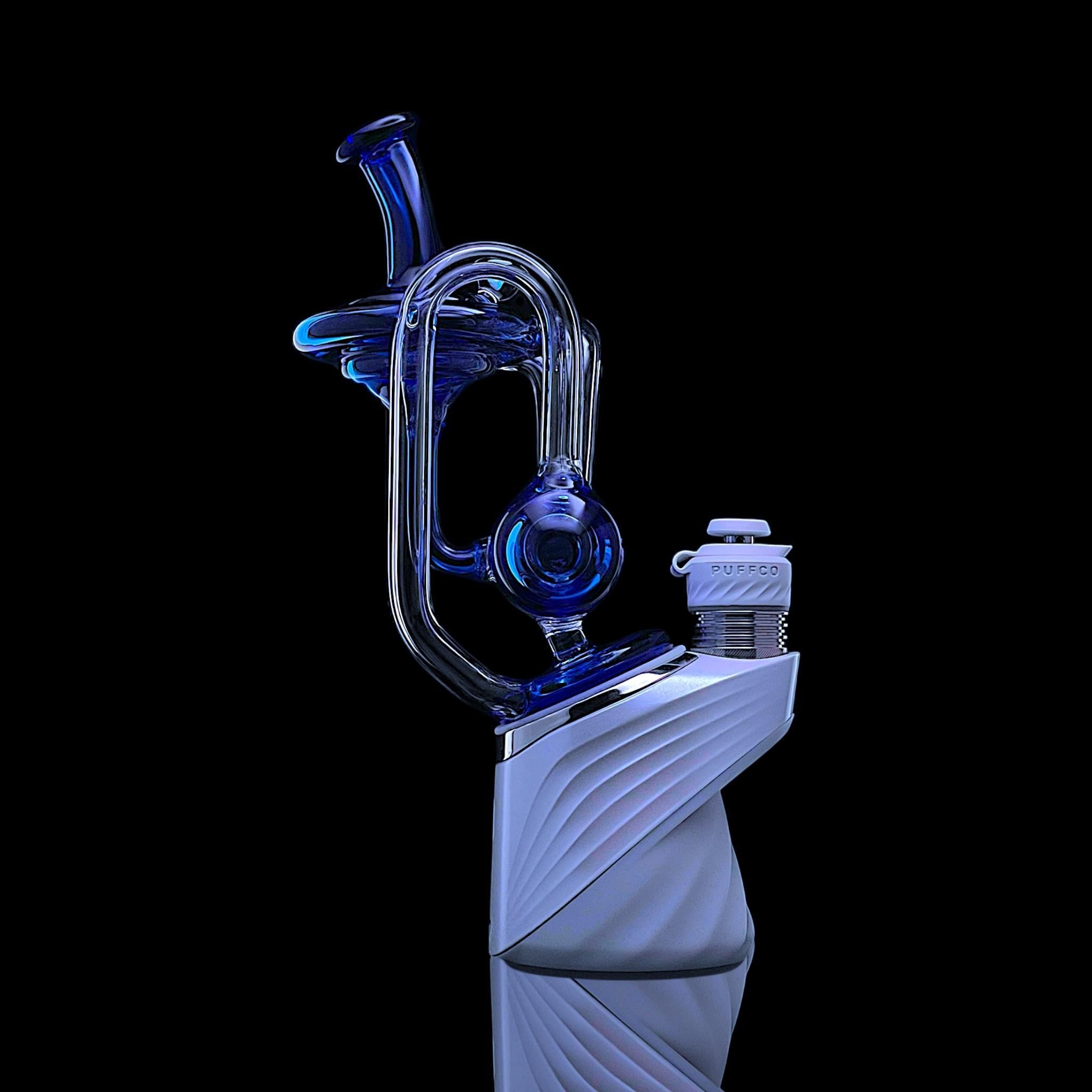 CALI BEAR GLASS: INLINE PERC RECYCLER PUFFCO PEAK GLASS ATTACHMENT - Image 6