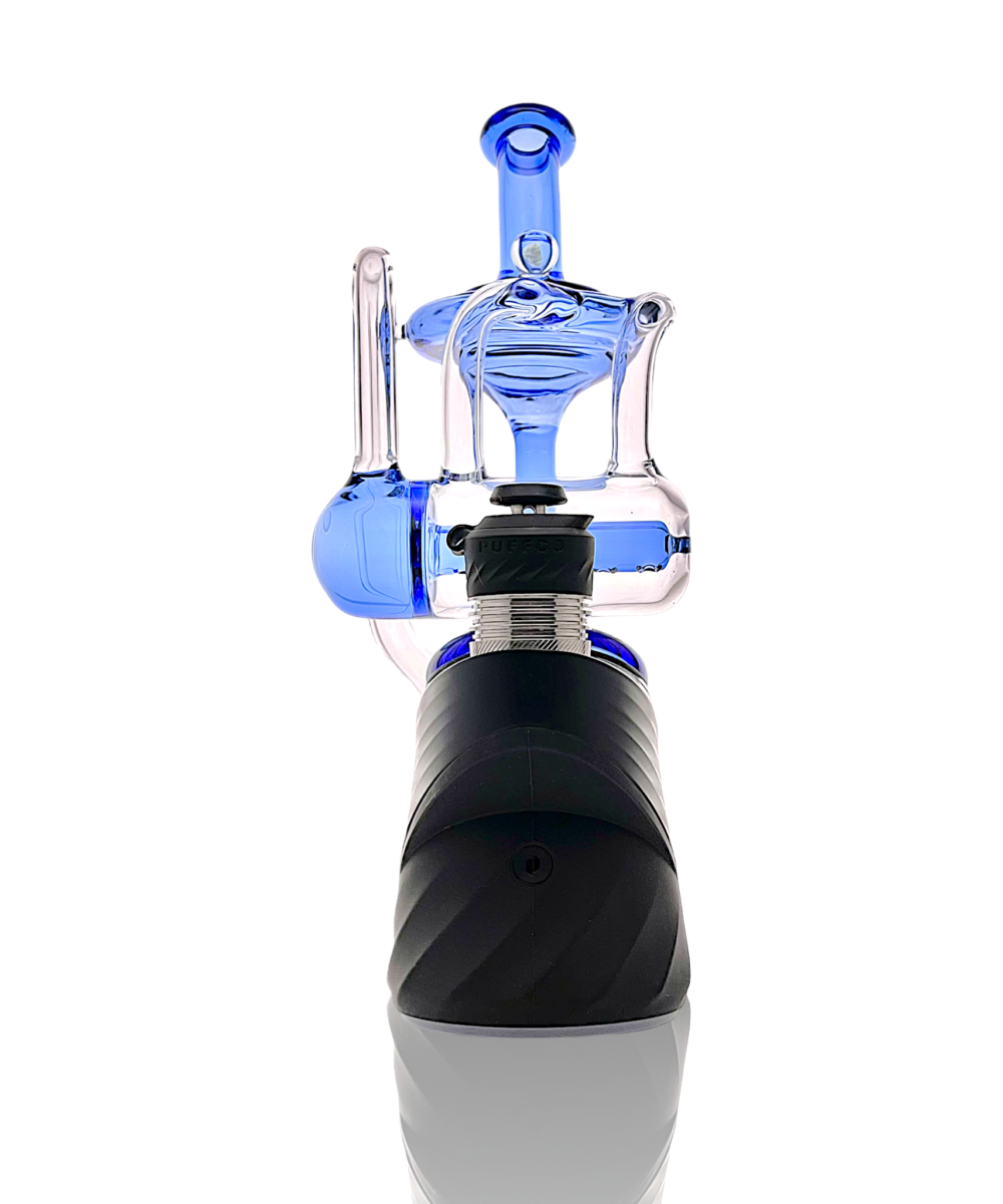 CALI BEAR GLASS: INLINE PERC RECYCLER PUFFCO PEAK GLASS ATTACHMENT