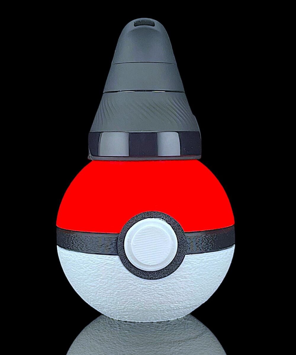 Alternative view of HEADSTASH MENACE: POKEBALL 3D PRINTED PUFFCO PROXY CORE ATTACHMENT