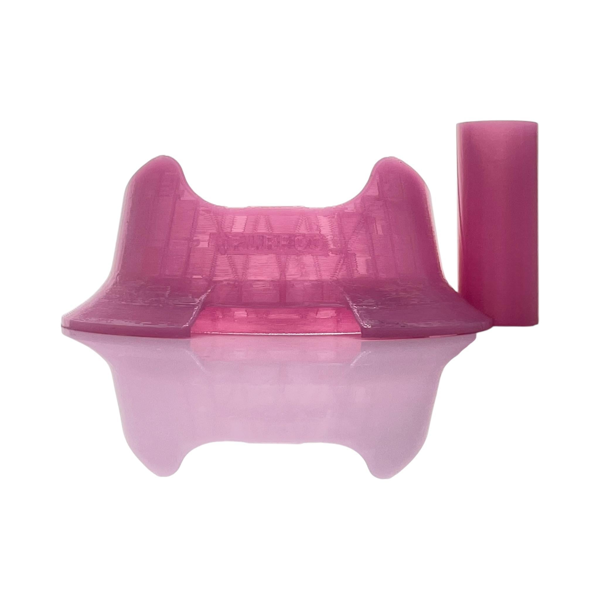 IRIDESCENT GLASS: PINK STABILIZING BASE FOR PUFFCO PEAK AND PEAK PRO