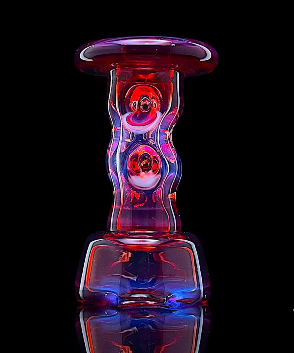 Alternative view of DURIN GLASS: US COLORED TOWER PUFFCO PEAK GLASS ATTACHMENT