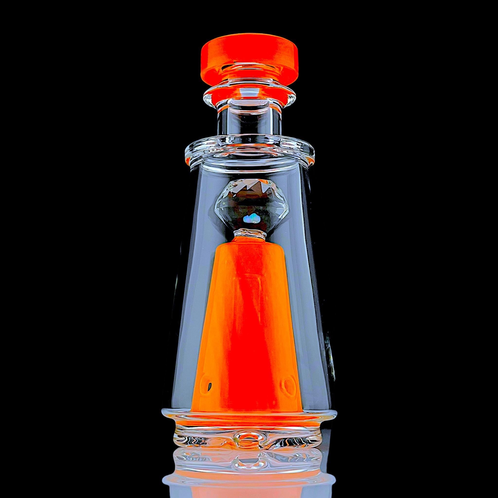 IRIDESCENT GLASS: FACETED CHUGGER PUFFCO PEAK GLASS ATTACHMENT - Image 3