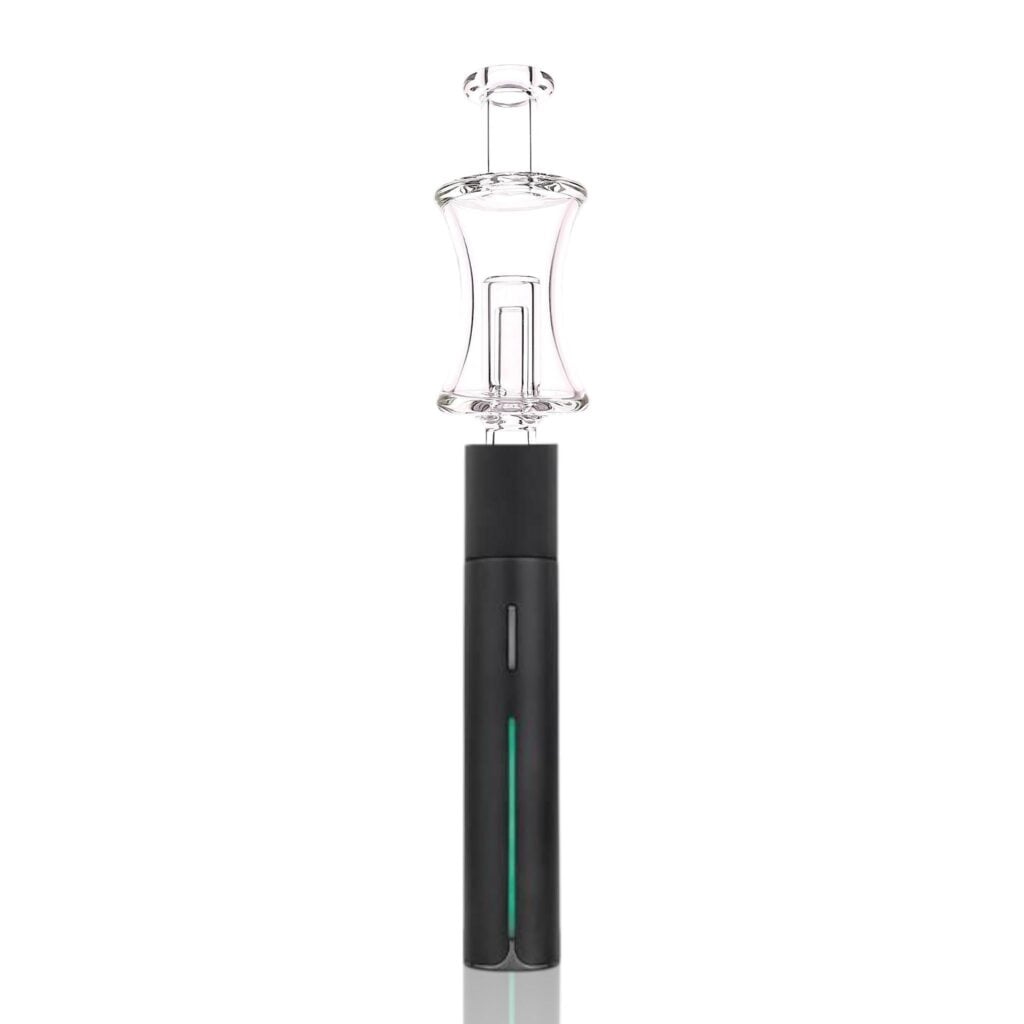 IRIDESCENT GLASS: HOURGLASS PUFFCO PIVOT GLASS MOUTHPIECE