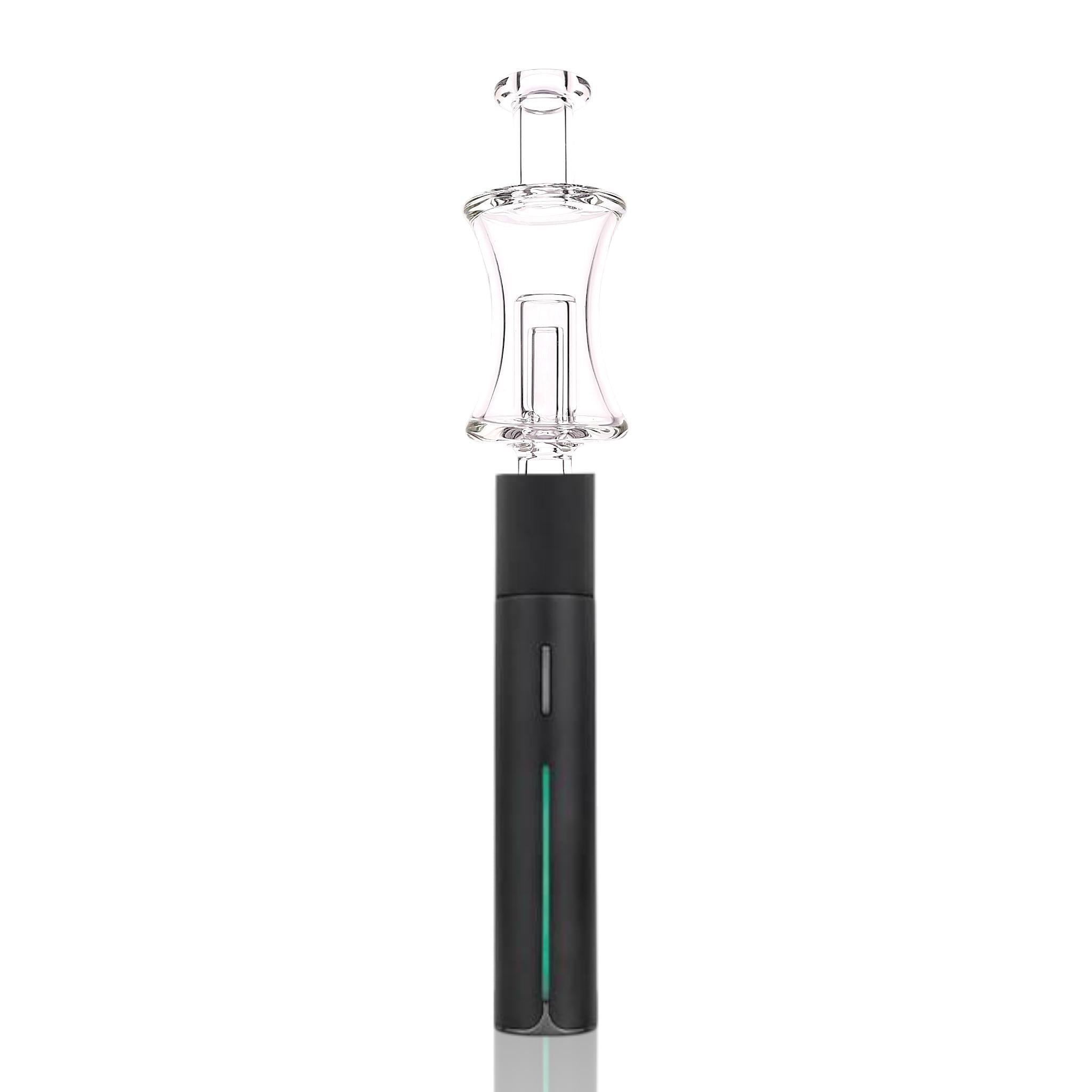 IRIDESCENT GLASS: HOURGLASS PUFFCO PIVOT GLASS MOUTHPIECE