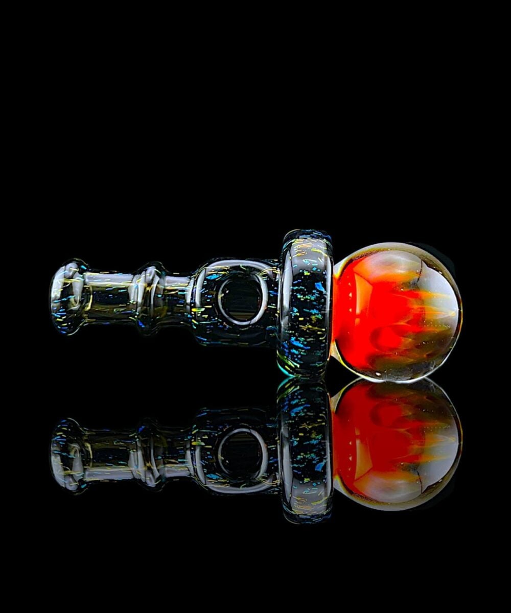 Alternative view of IRIDESCENT GLASS: COLORED MILLIE IMPLOSION NEW PEAK/PROXY JOYSTICK CAP