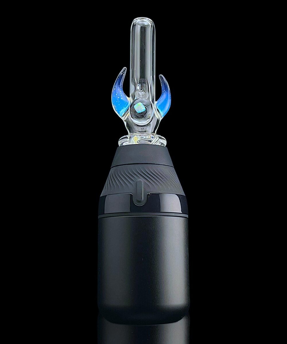 MAGIZLE GLASS: COLOR ACCENTED DOUBLE HORN PUFFCO PROXY CORE MOUTHPIECE