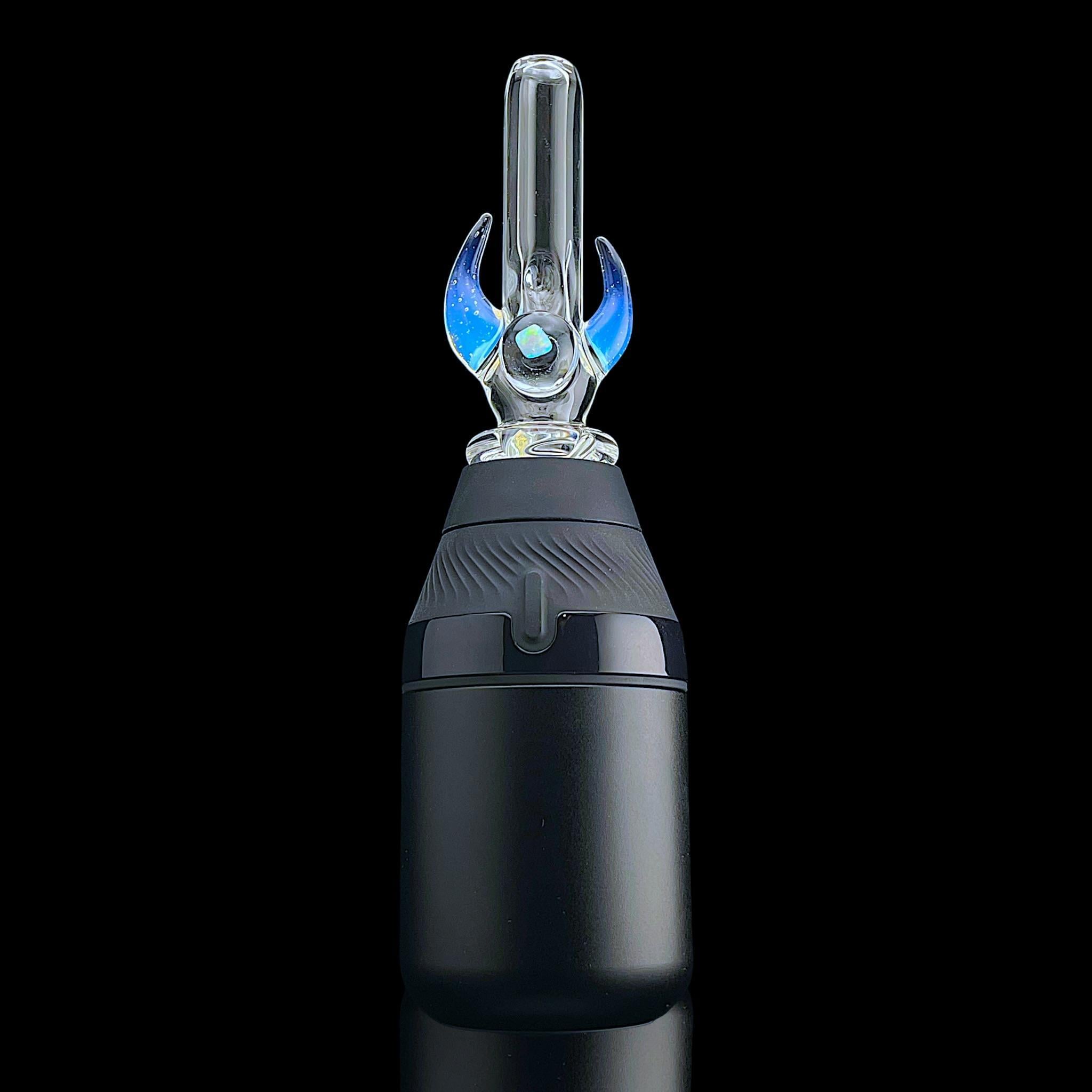 MAGIZLE GLASS: COLOR ACCENTED DOUBLE HORN PUFFCO PROXY CORE MOUTHPIECE