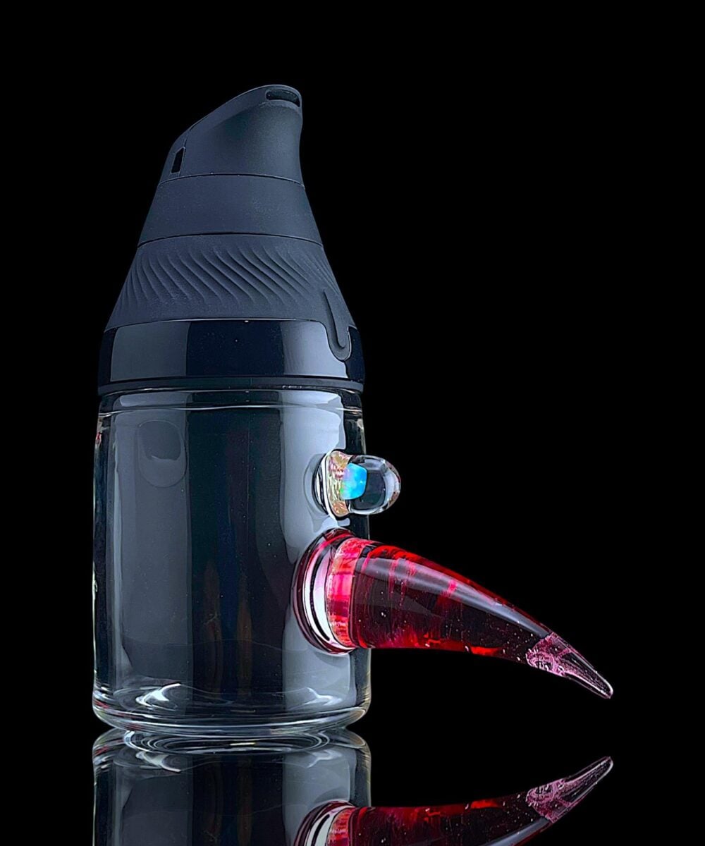 MAGIZLE GLASS: COLOR ACCENTED HORN CUP PUFFCO PROXY CORE GLASS ATTACHMENT