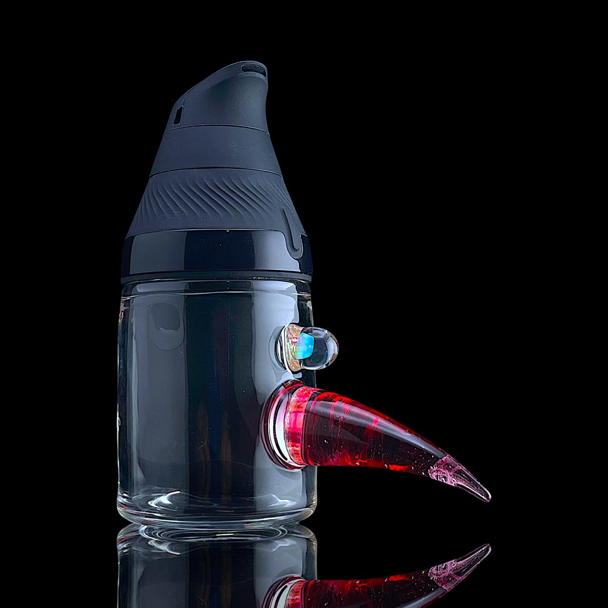 MAGIZLE GLASS: COLOR ACCENTED HORN CUP PUFFCO PROXY CORE GLASS ATTACHMENT