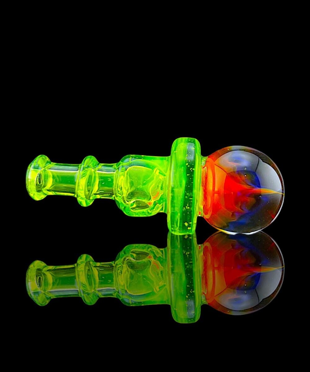 IRIDESCENT GLASS: COLORED MILLIE IMPLOSION NEW PEAK/PROXY JOYSTICK CAP