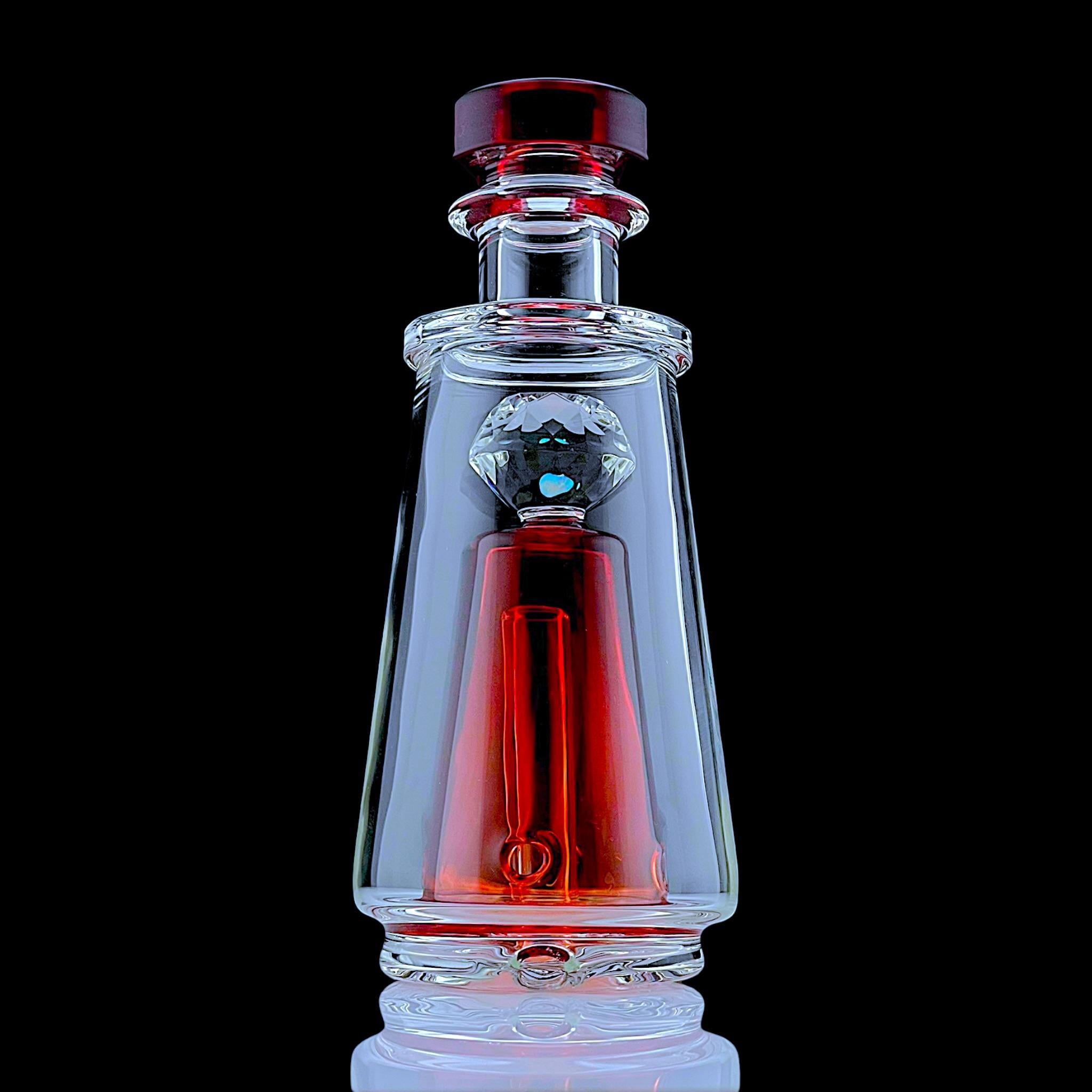 IRIDESCENT GLASS: FACETED CHUGGER PUFFCO PEAK GLASS ATTACHMENT - Image 5