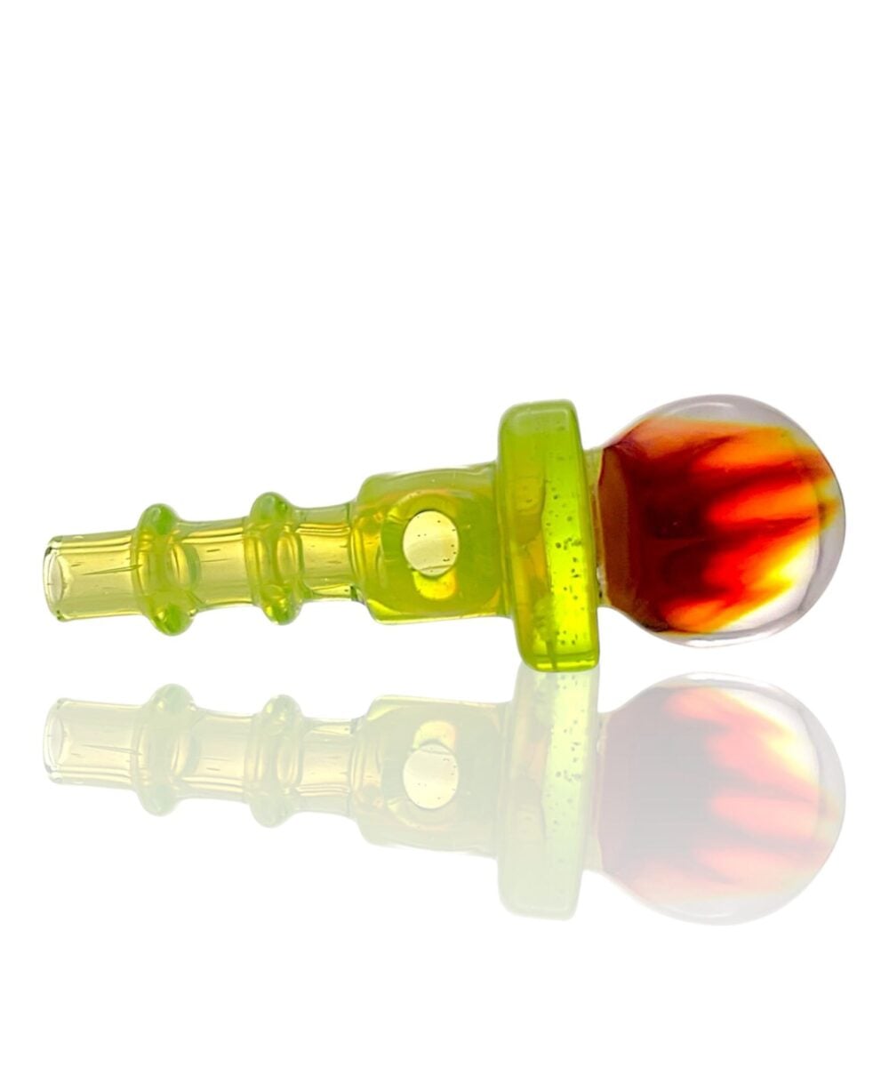 IRIDESCENT GLASS: COLORED MILLIE IMPLOSION PUFFCO PEAK PRO 3DXL JOYSTICK CAP