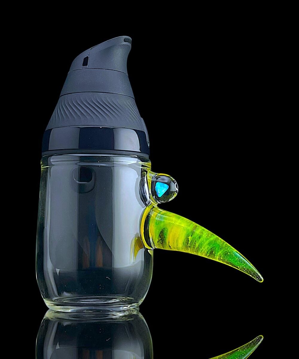 Alternative view of MAGIZLE GLASS: COLOR ACCENTED HORN CUP PUFFCO PROXY CORE GLASS ATTACHMENT