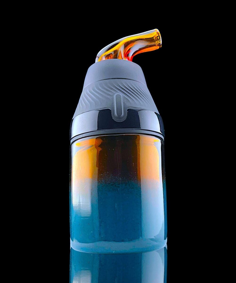 Alternative view of GLASS ART BY SHAGGY: FADED COLOR CUP AND MOUTHPIECE SET FOR PUFFCO PROXY CORE (#21-38)