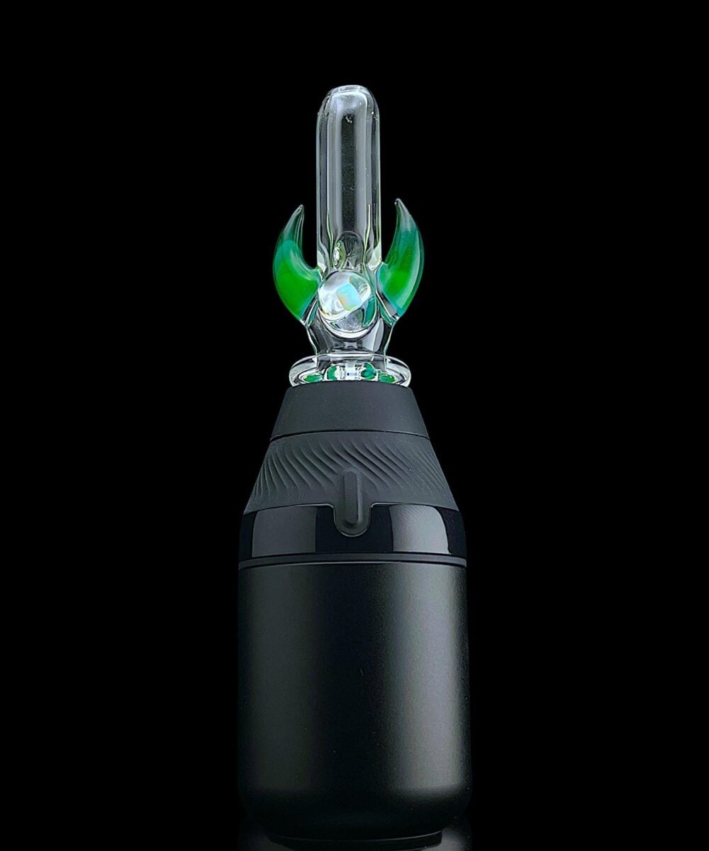 Alternative view of MAGIZLE GLASS: COLOR ACCENTED DOUBLE HORN PUFFCO PROXY CORE MOUTHPIECE
