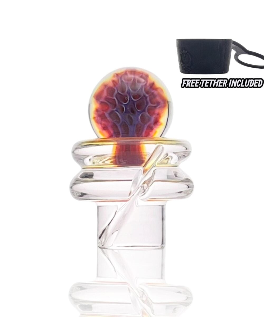 ONE TRICK PONY: CLEAR HONEYCOMB 3DXL PUFFCO PEAK PRO SPINNER CAP