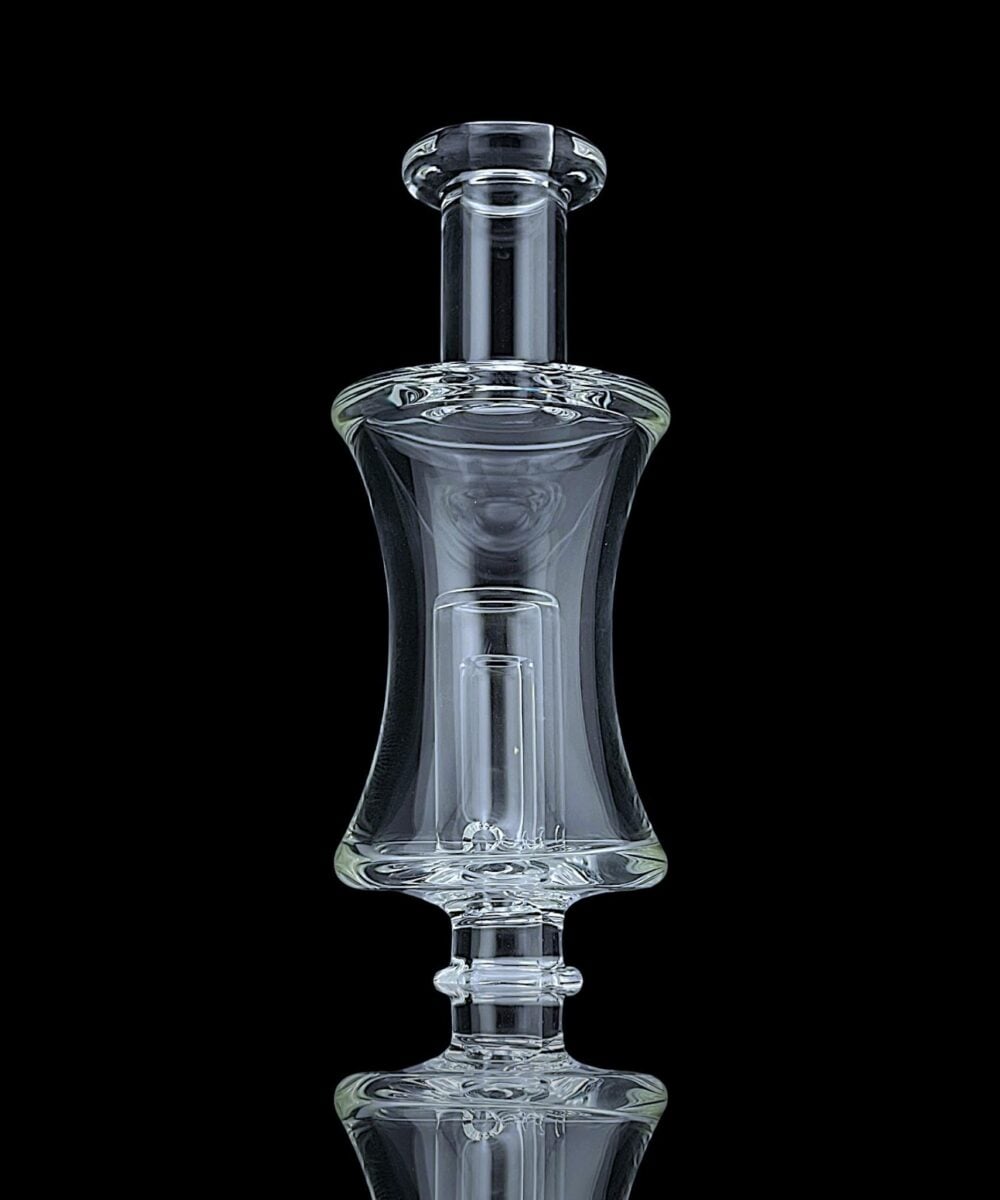 Alternative view of IRIDESCENT GLASS: HOURGLASS PUFFCO PIVOT GLASS MOUTHPIECE