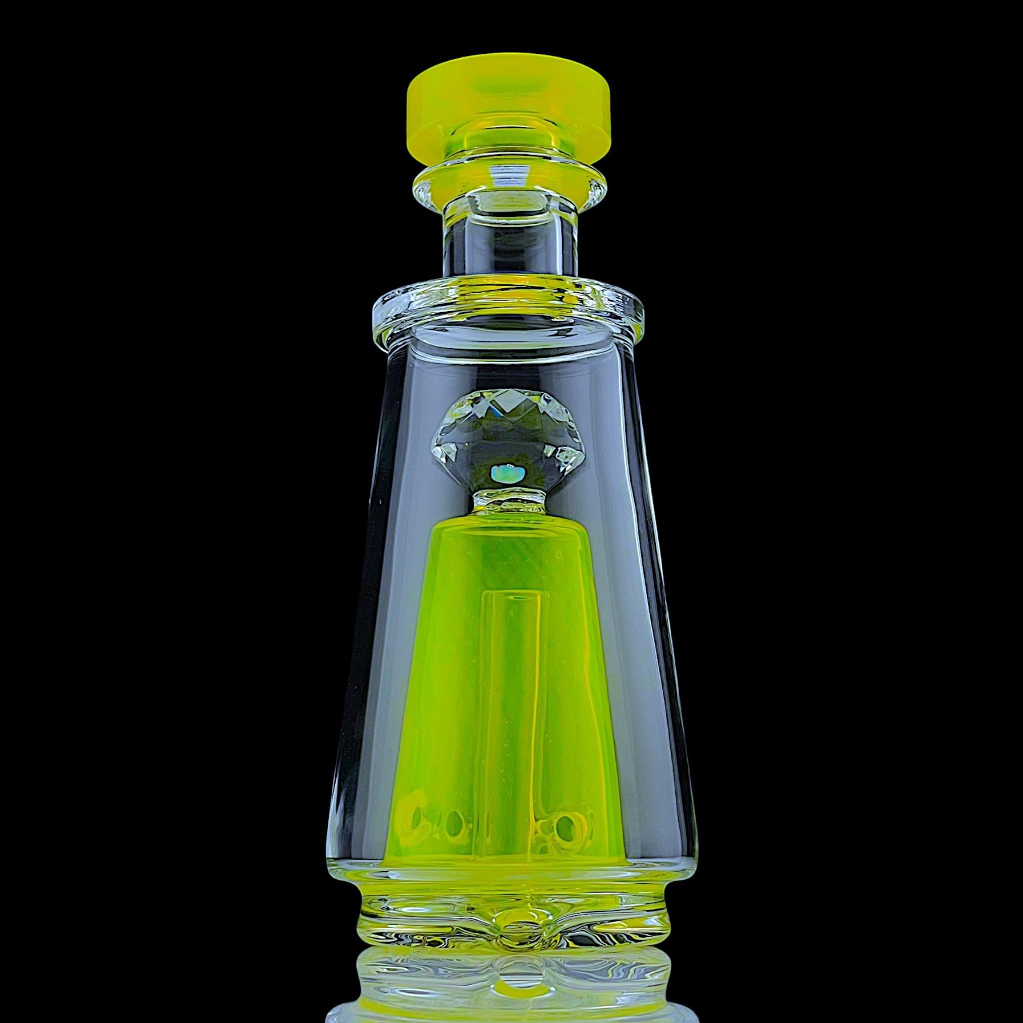 IRIDESCENT GLASS: FACETED CHUGGER PUFFCO PEAK GLASS ATTACHMENT - Image 2