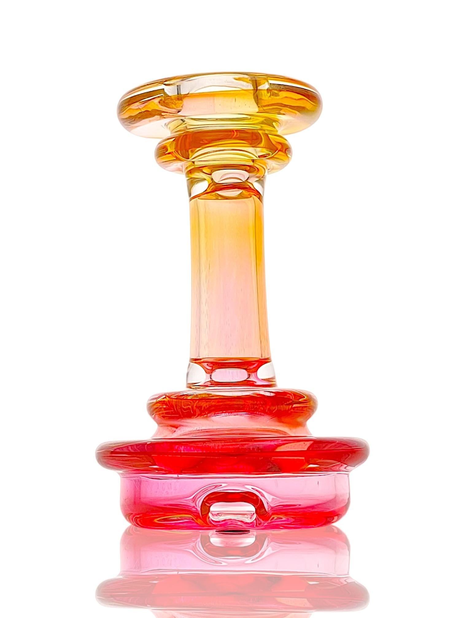 YETI DABS: FUMED DRY TOP PUFFCO PEAK GLASS ATTACHMENT