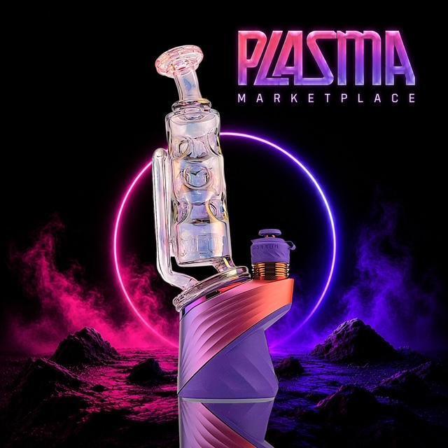 SLATE GLASS: PLASMA MARKETPLACE PUFFCO PEAK GLASS ATTACHMENT