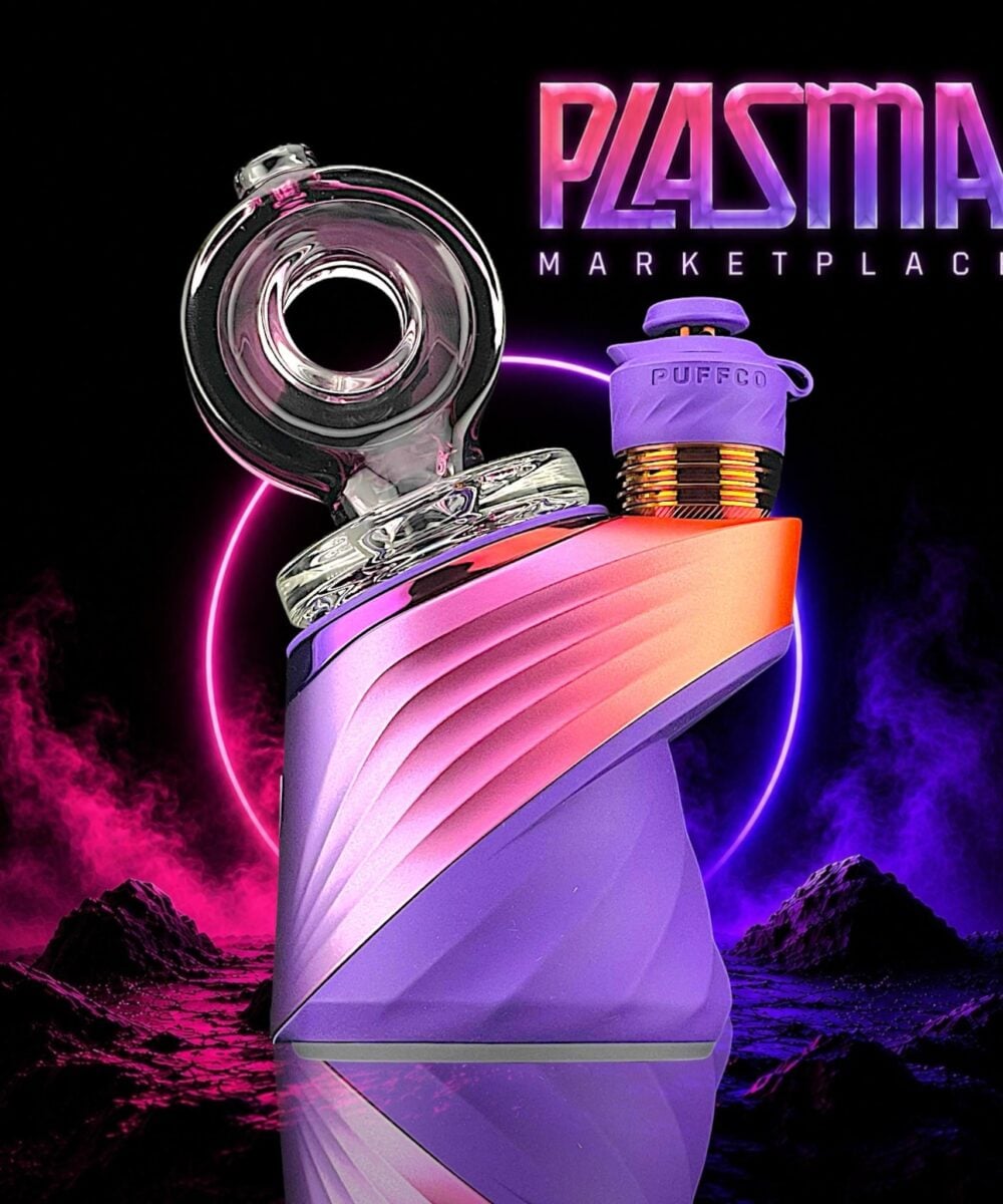 Alternative view of RANDOHM GLASS: DRY PLASMA MARKETPLACE PUFFCO PEAK GLASS ATTACHMENT