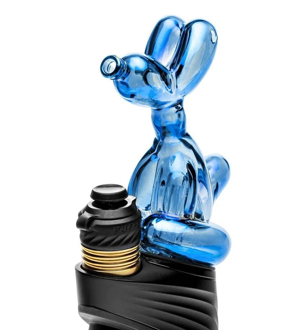 Alternative view of HEMPER GLASS: BALLOON DOG PUFFCO PEAK GLASS ATTACHMENT