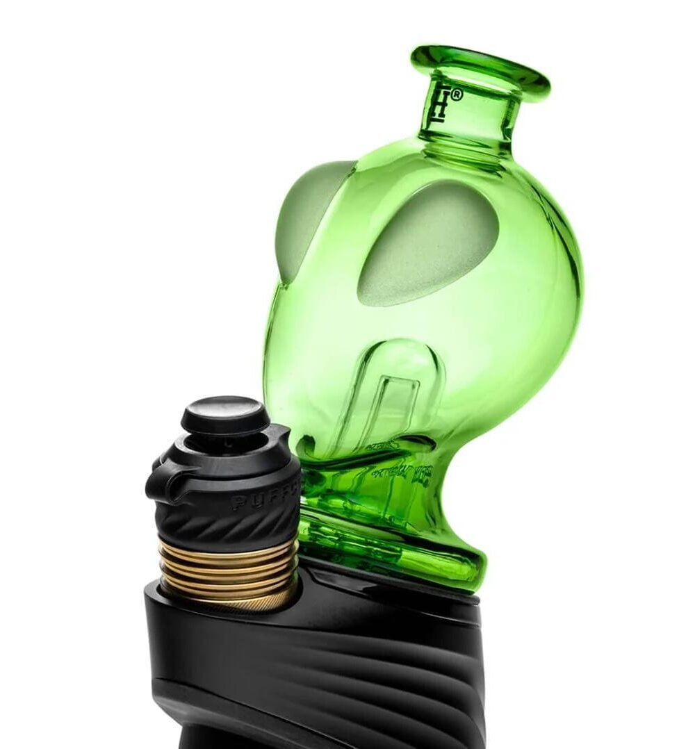 Alternative view of HEMPER GLASS: ALIEN PUFFCO PEAK GLASS ATTACHMENT