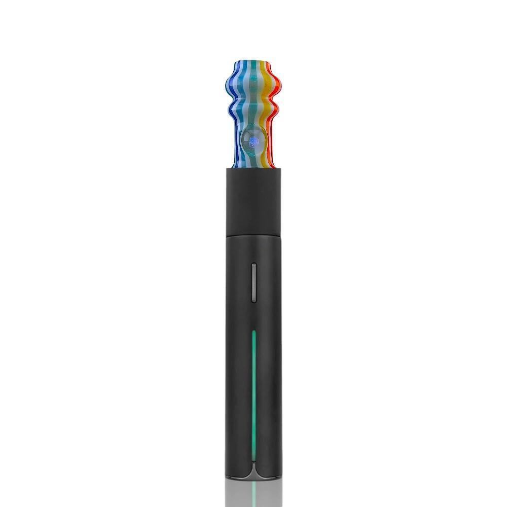 IRIDESCENT GLASS: OPAL TIP PUFFCO PIVOT MOUTHPIECE