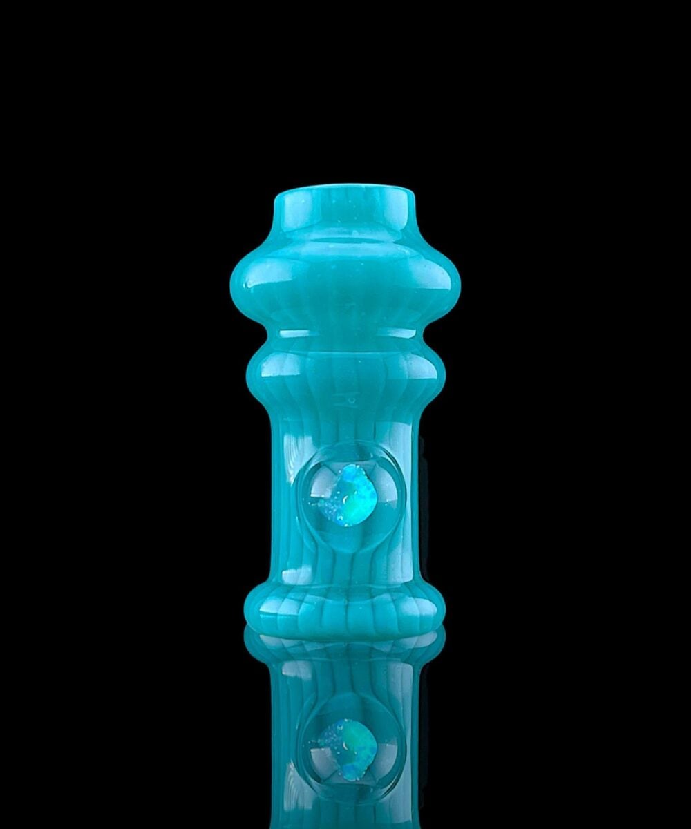 Alternative view of IRIDESCENT GLASS: OPAL TIP PUFFCO PIVOT MOUTHPIECE