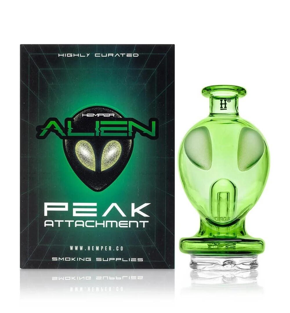 HEMPER GLASS: ALIEN PUFFCO PEAK GLASS ATTACHMENT