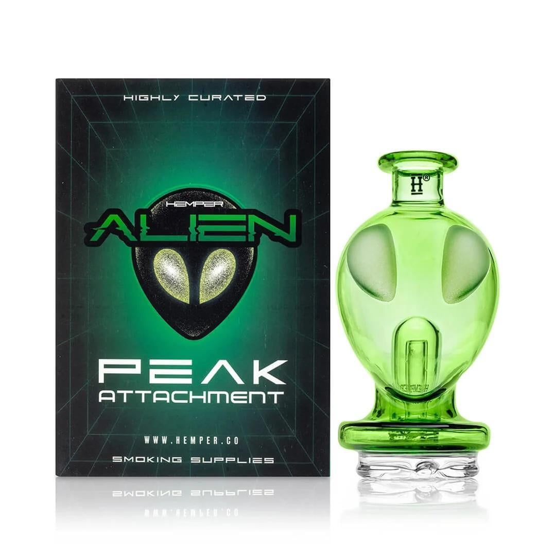 HEMPER GLASS: ALIEN PUFFCO PEAK GLASS ATTACHMENT