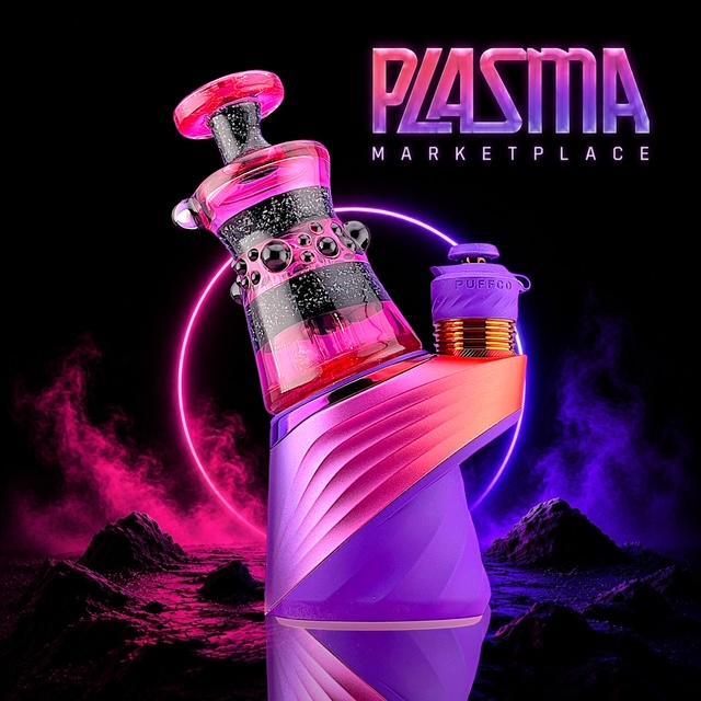 AJ SURF CITY TUBES: PLASMA MARKETPLACE PUFFCO PEAK GLASS ATTACHMENT