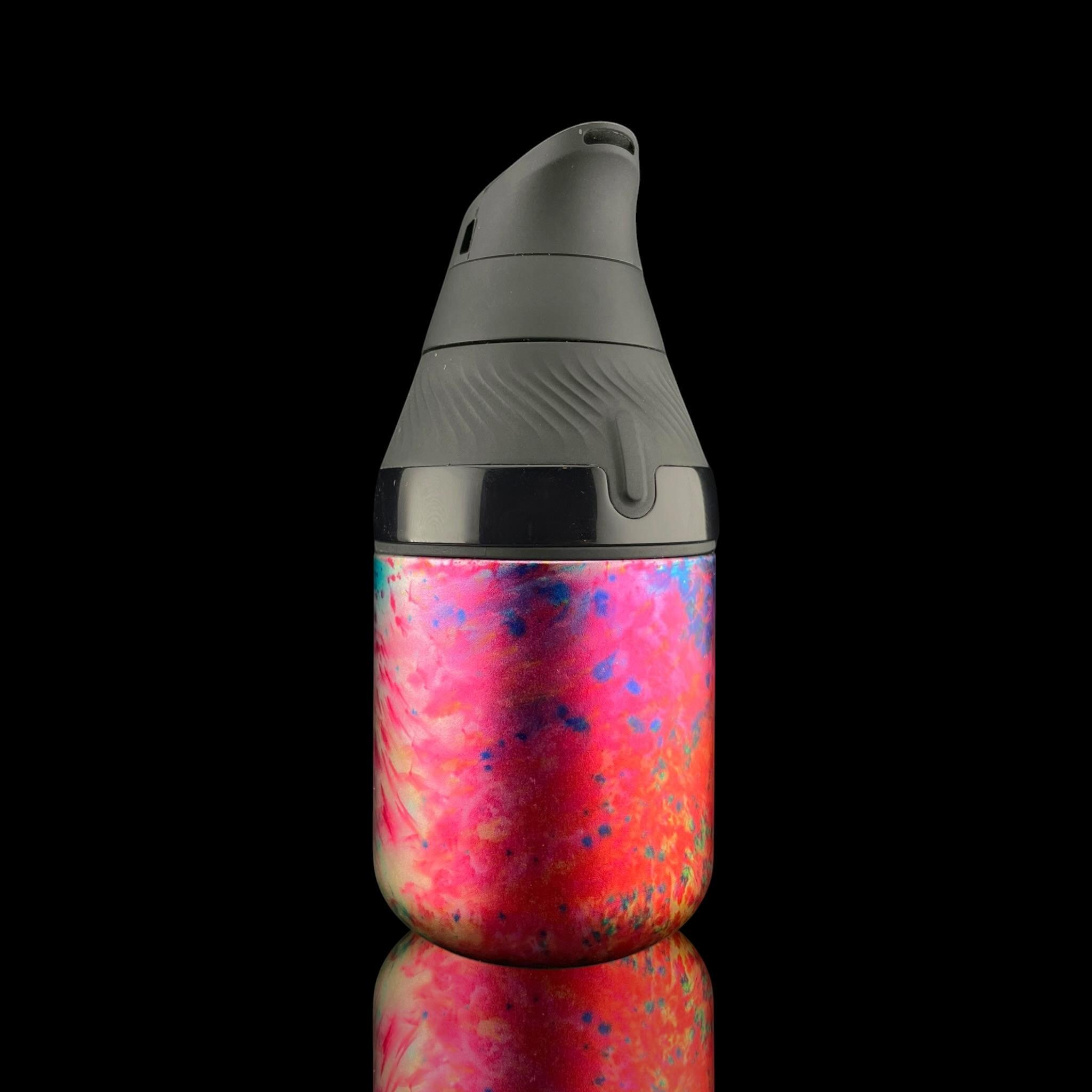 HASH SASH ATOMIZERS: TIE DYE ANODIZED CUP PUFFCO PROXY CORE GLASS ATTACHMENT - Image 2