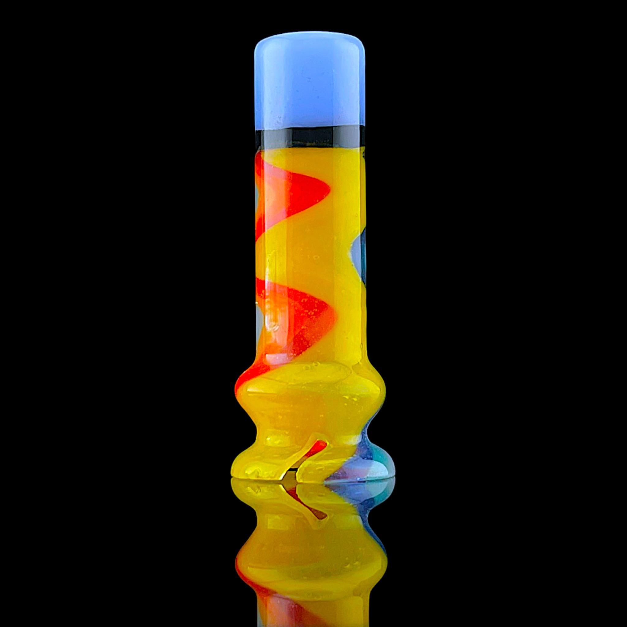 IRIDESCENT GLASS: STRIPED PUFFCO PIVOT MOUTHPIECE - Image 2