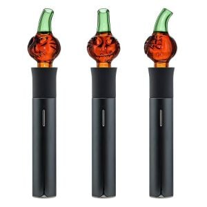 IRIDESCENT GLASS: PUMPKIN JACK PUFFCO PIVOT MOUTHPIECE